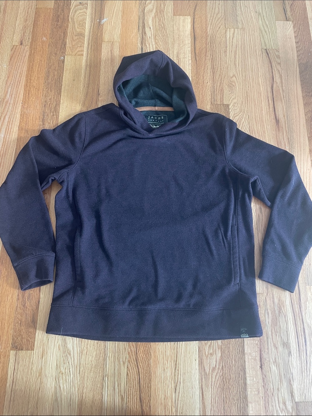 Jachs Men's Hooded Pullover Sweatshirt - Dark Brown